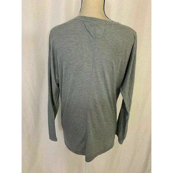 Allen Allen New Gray Striped Long Sleeve top - Picture 5 of 8